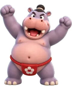 Hippo, a ragdoll from the game